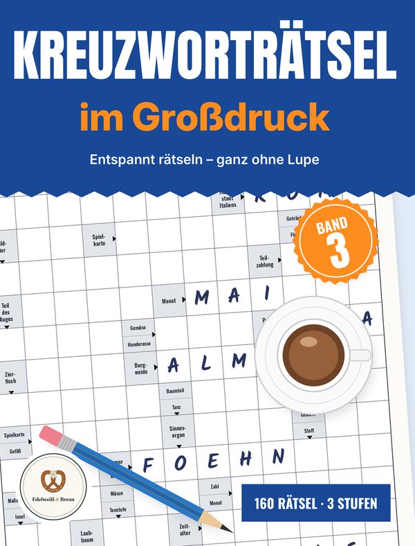 Cover Kreuzworträtsel im Großdruck Band 3